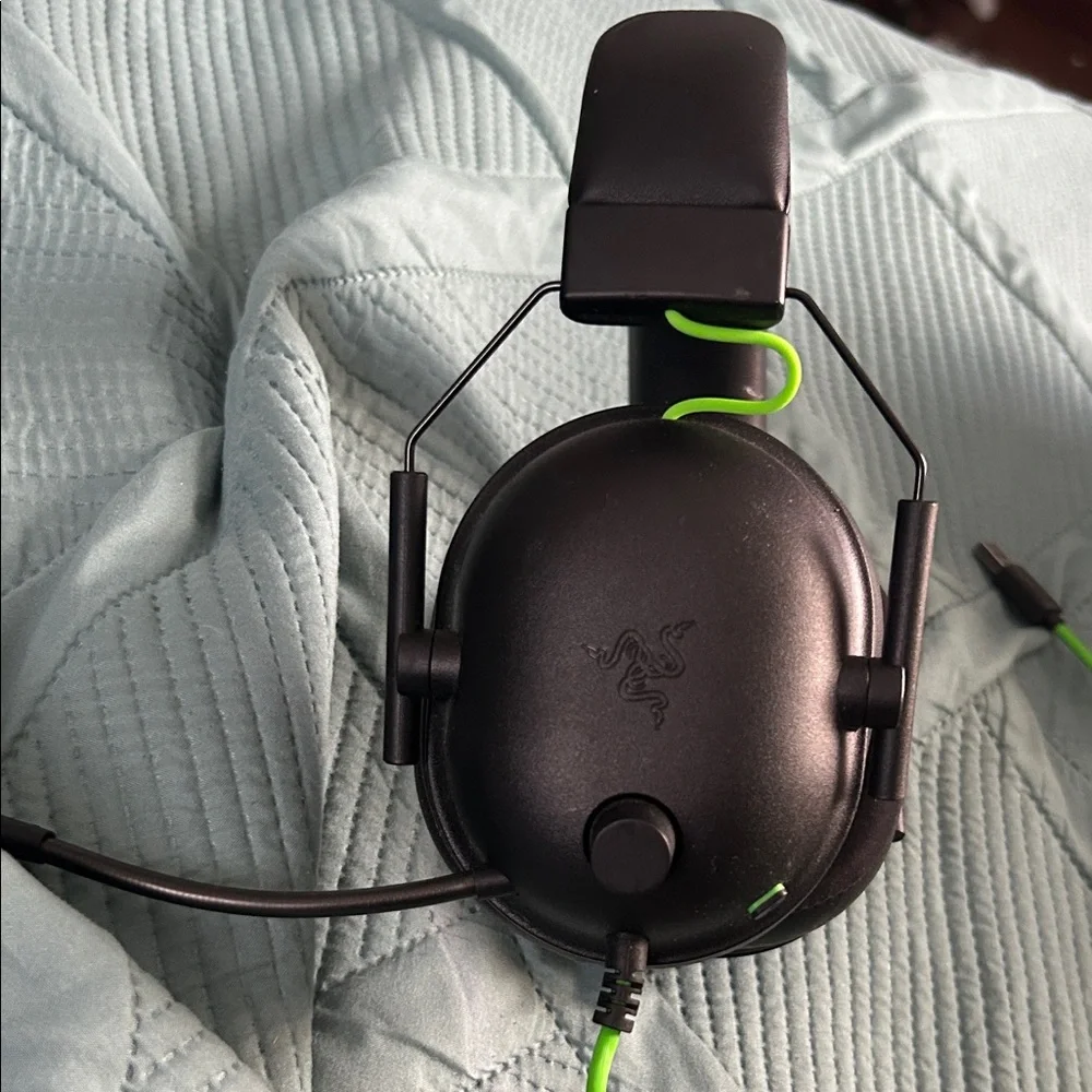 Razer Black and Neon Green Headset